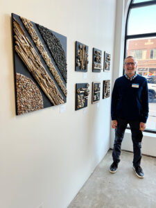 Stephen B. Starr at The Art of the Pandemic art show sponsored by the Chicago Creative Coalition